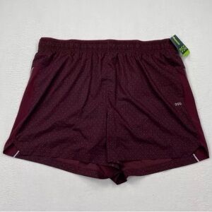 DSG Men's 5" Stride Run Workout Shorts Size 2XL Burgundy Geometric, Athletic
